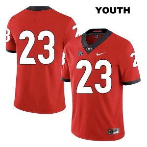 Youth Georgia Bulldogs NCAA #23 Mark Webb Nike Stitched Red Legend Authentic No Name College Football Jersey RXR3154OW
